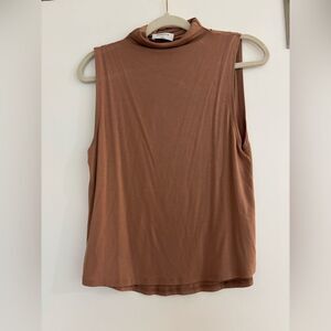 Artizia Brown Sleeveless Tank Top